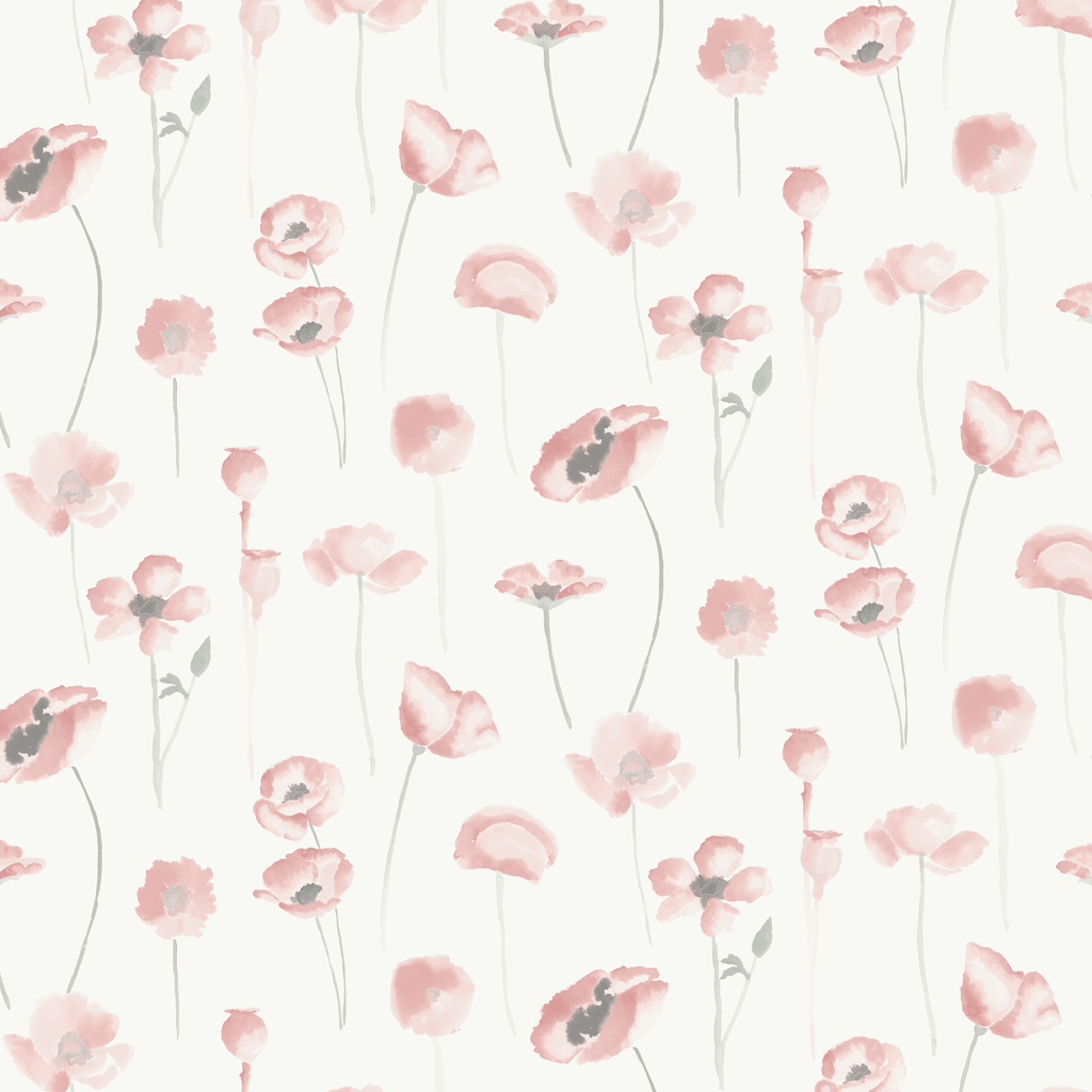 wildflower blush wallpaper