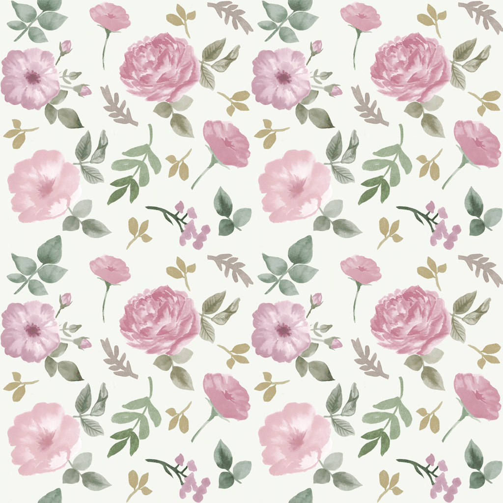 boho flowers shabby chic wallpaper