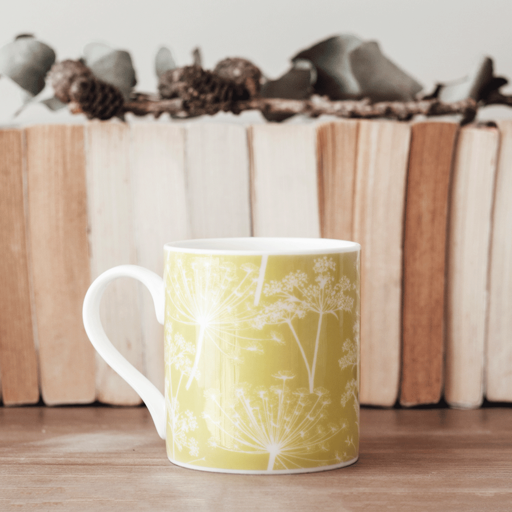 Stil Haven cow parsley mug yellow citrine