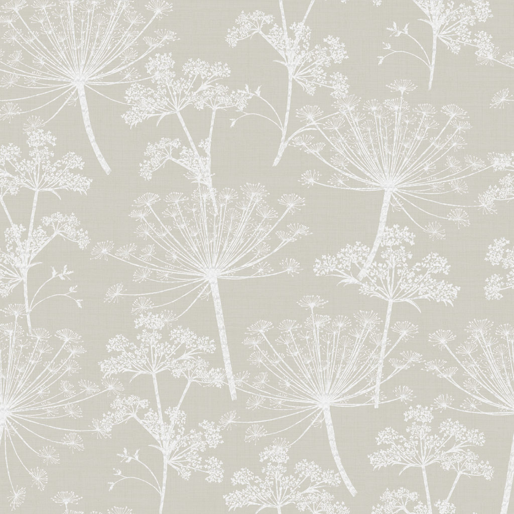 Stil Haven Non Woven Natural Cow Parsley Wallpaper