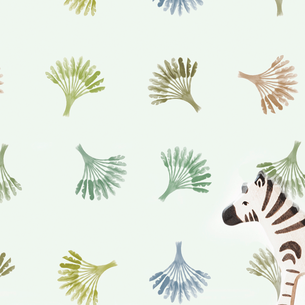 Stil Haven exotic plumeria tropical plant wallpaper for boys room closeup.png