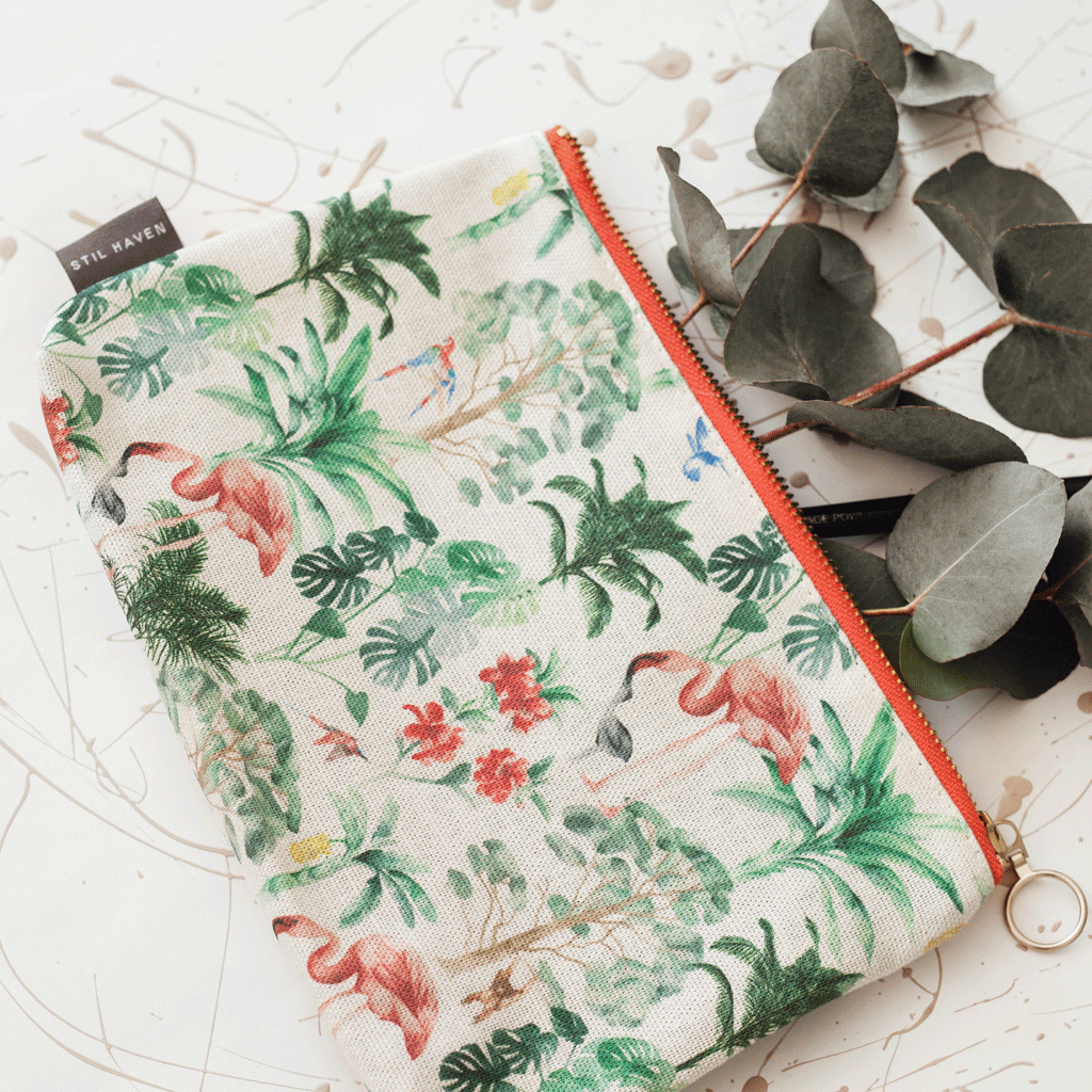 Stil Haven nova tropical makeup bag