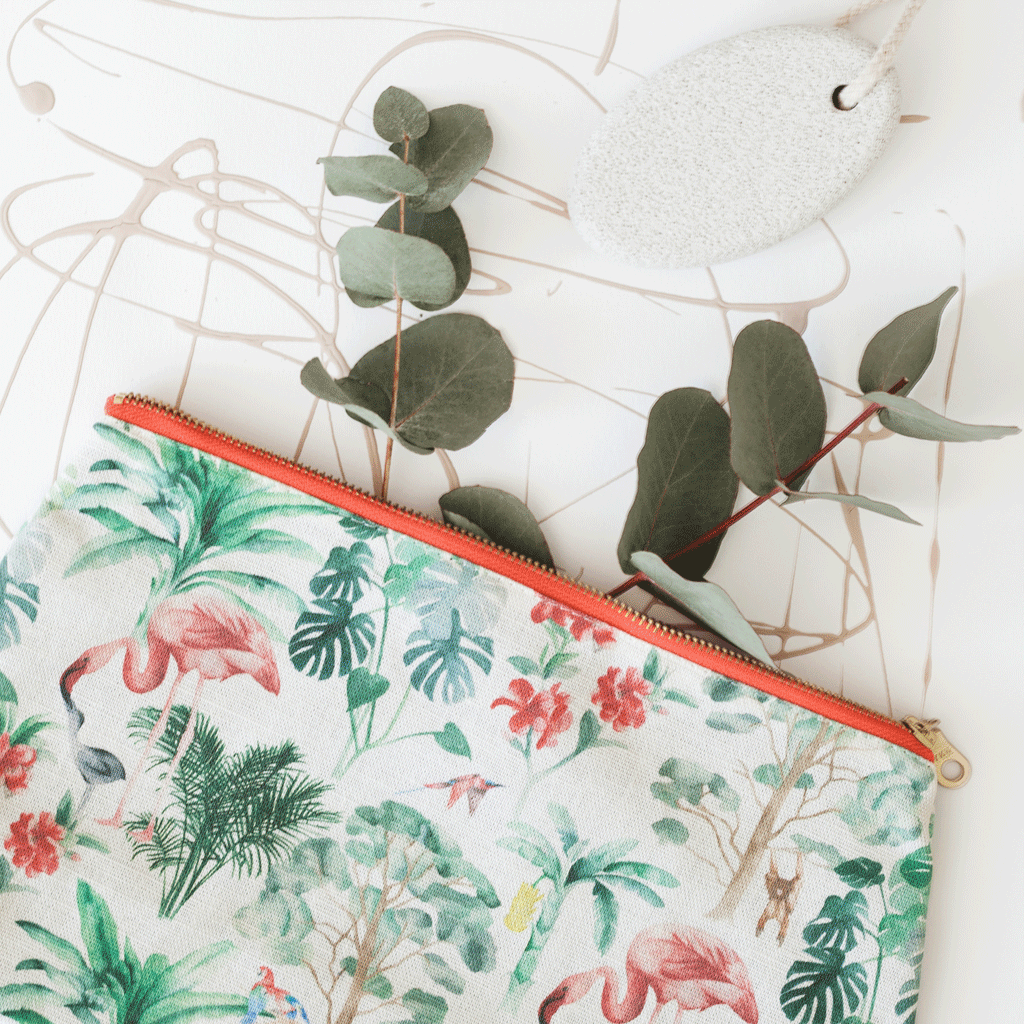 Stil Haven nova tropical print large washbag