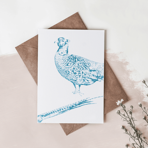 stil haven pheasant greeting card