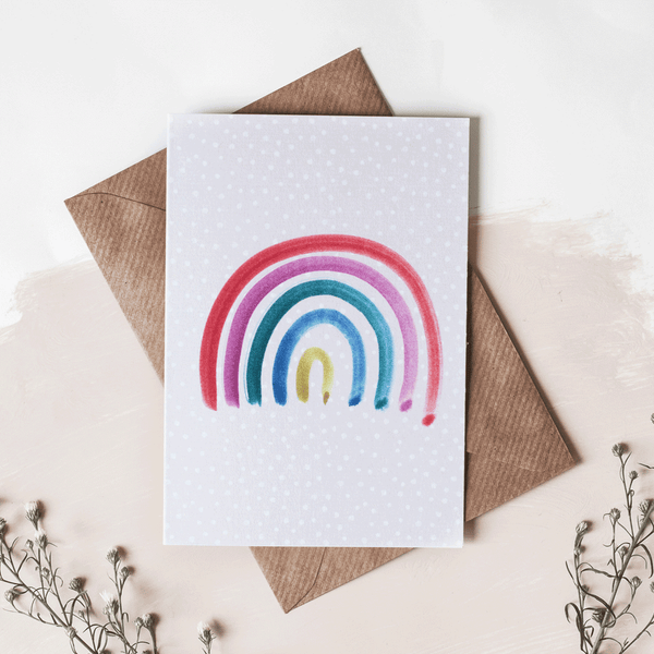 rainbow greeting card - stil haven