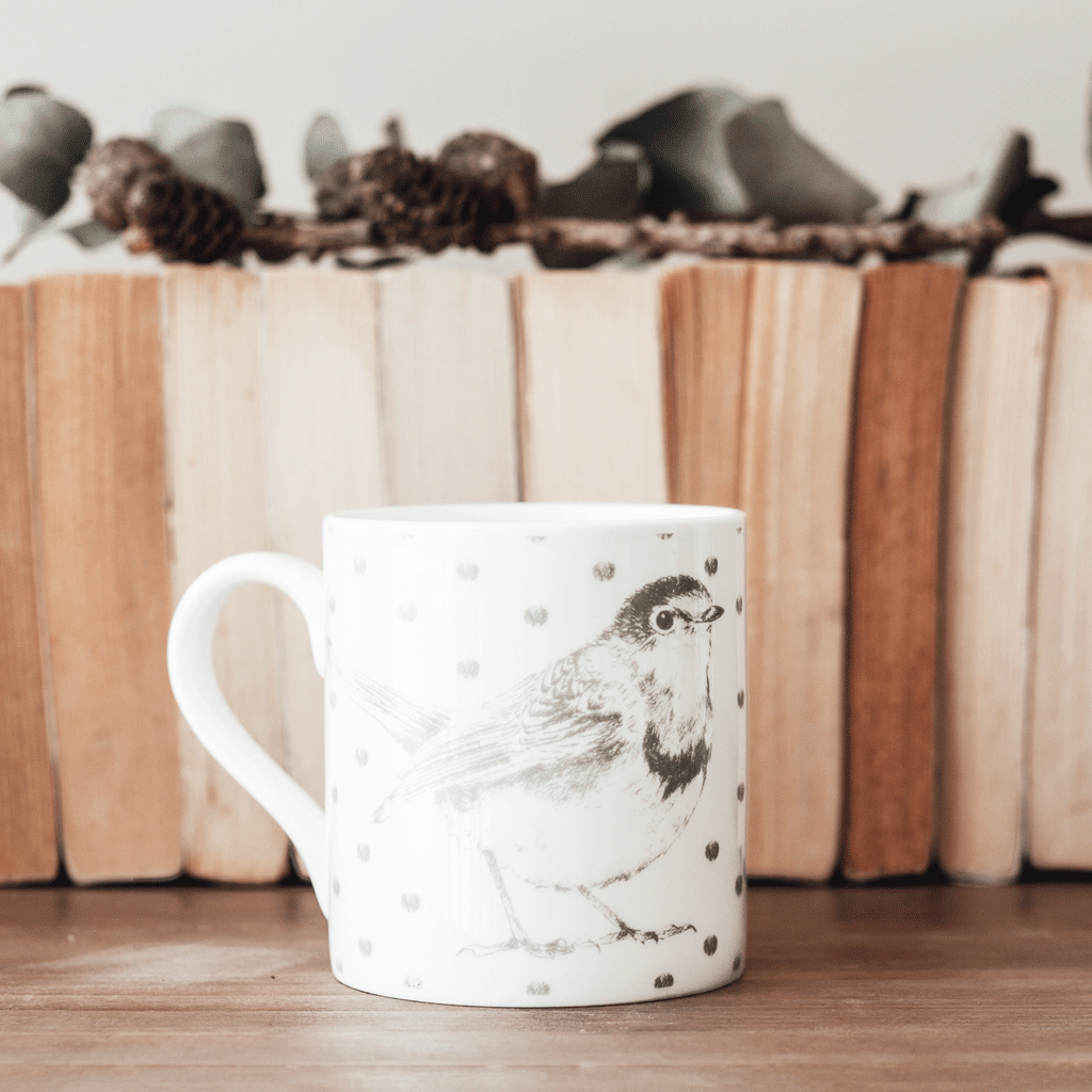 Stil Haven woodland robin mug