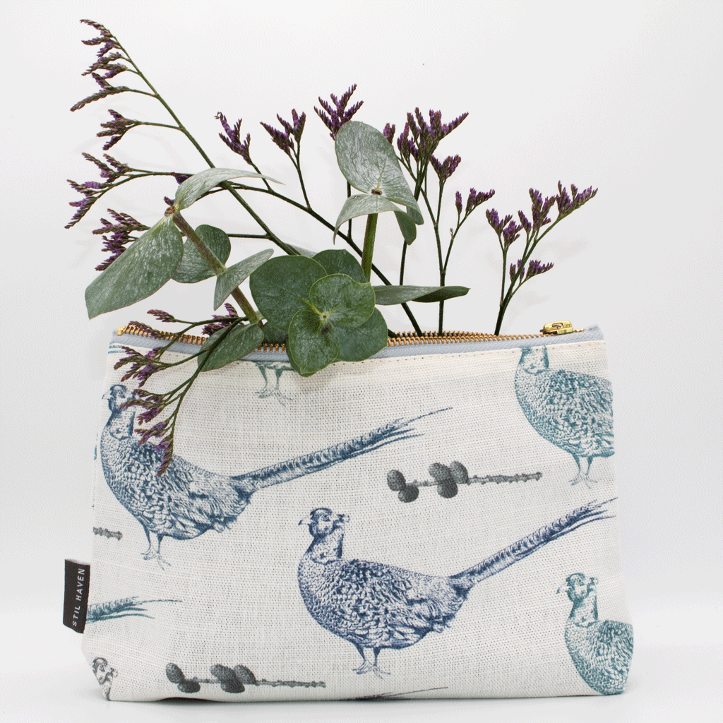 Pheasant Cosmetic and Wash Bags
