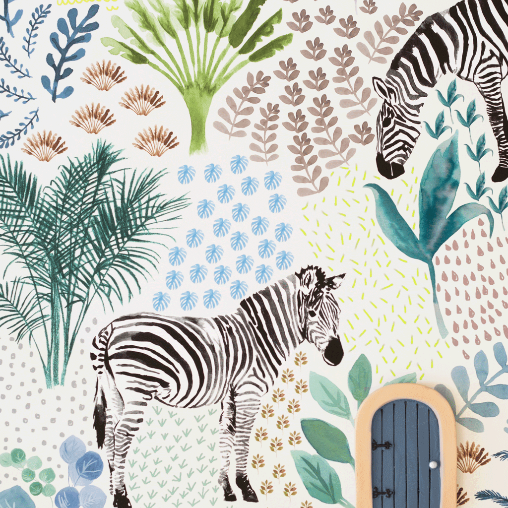 The Inside Launches Peel and Stick Scalamandré Zebra Wallpaper