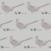 dusky lilac wallpaper pheasant print