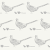 grey neutral pheasant pinecone country home non woven wallpaper - stil haven
