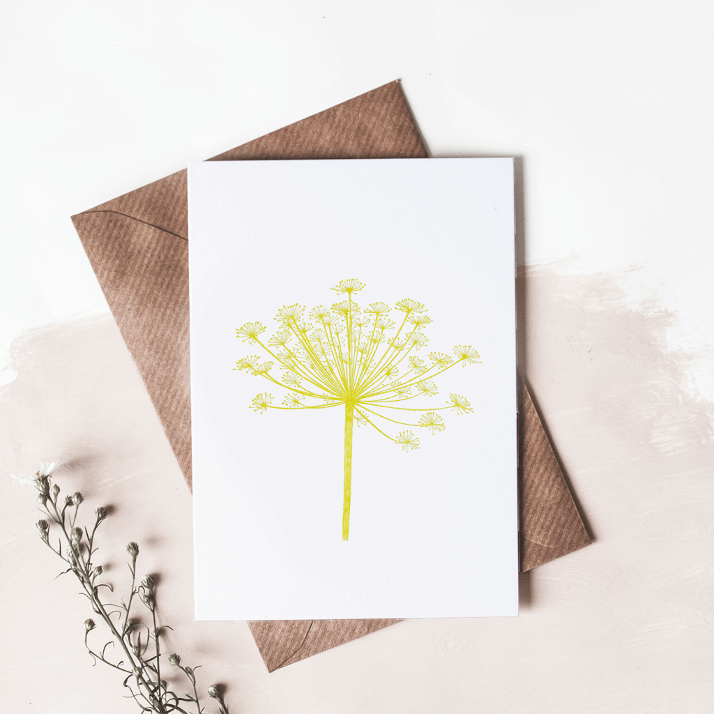 dandelion seed greeting card - stil haven
