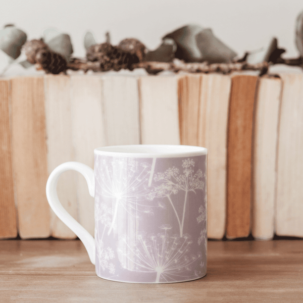 Stil Haven dusky lilac cow parsley fine bone china mug.png