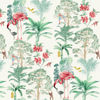 nova tropical print flamingo wallpaper for kids room