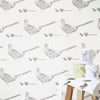 pheasant print bird wallpaper